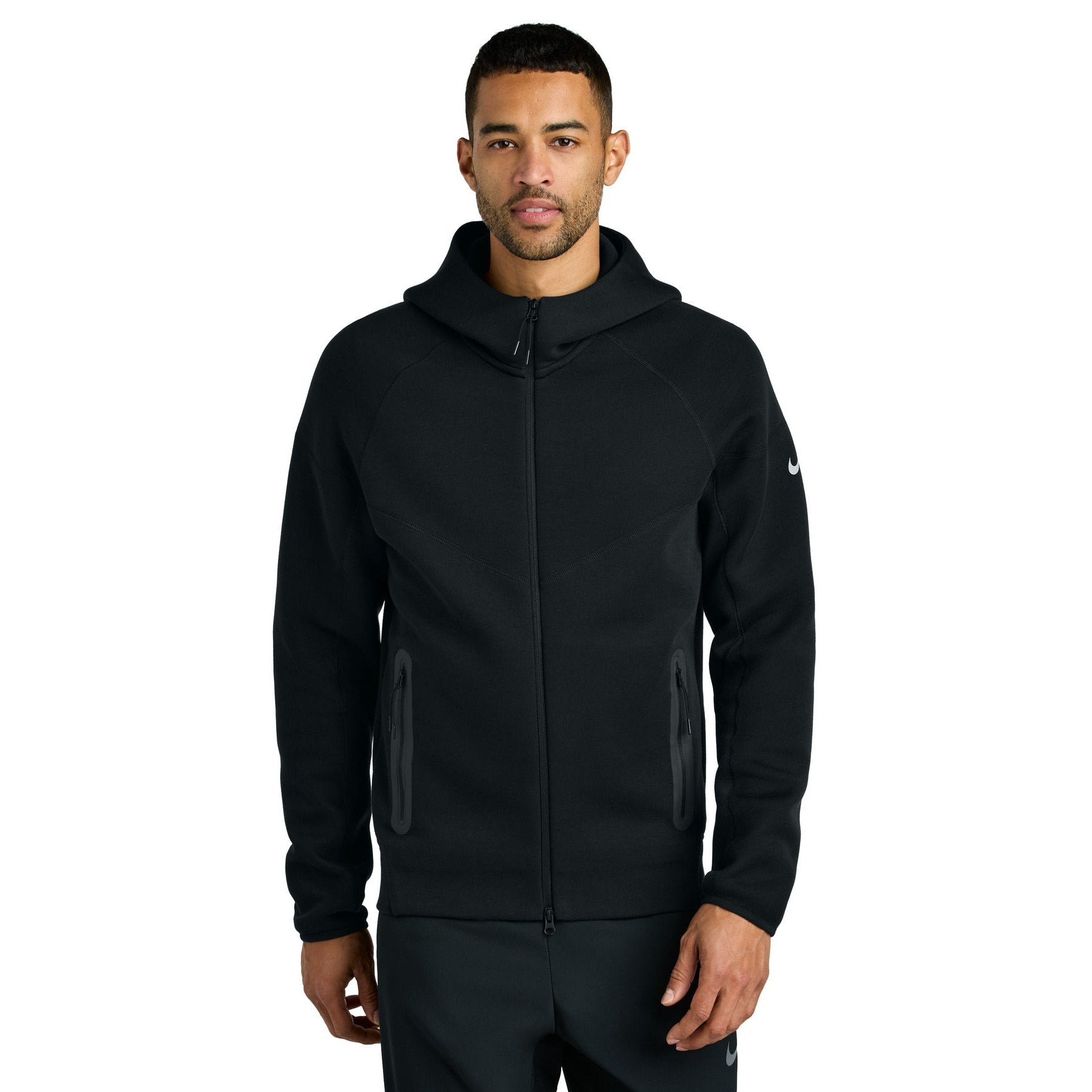 Nike-Nike Tech Fleece Full-Zip Hoodie NKFQ4762-MedTech-2